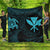 Hawaiian Kanaka Turtle Polynesian Premium Quilts Blue AH Black - Polynesian Pride