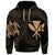 Custom Hawaiian Kanaka Turtle Polynesian Hoodie Gold - Polynesian Pride