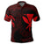 Hawaiian Kanaka Turtle Polynesian Polo Shirt Red - Polynesian Pride