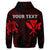 Custom Hawaiian Kanaka Turtle Polynesian Hoodie Red - Polynesian Pride