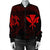 Hawaiian Kanaka Turtle Polynesian Bomber Jacket Red AH - Polynesian Pride