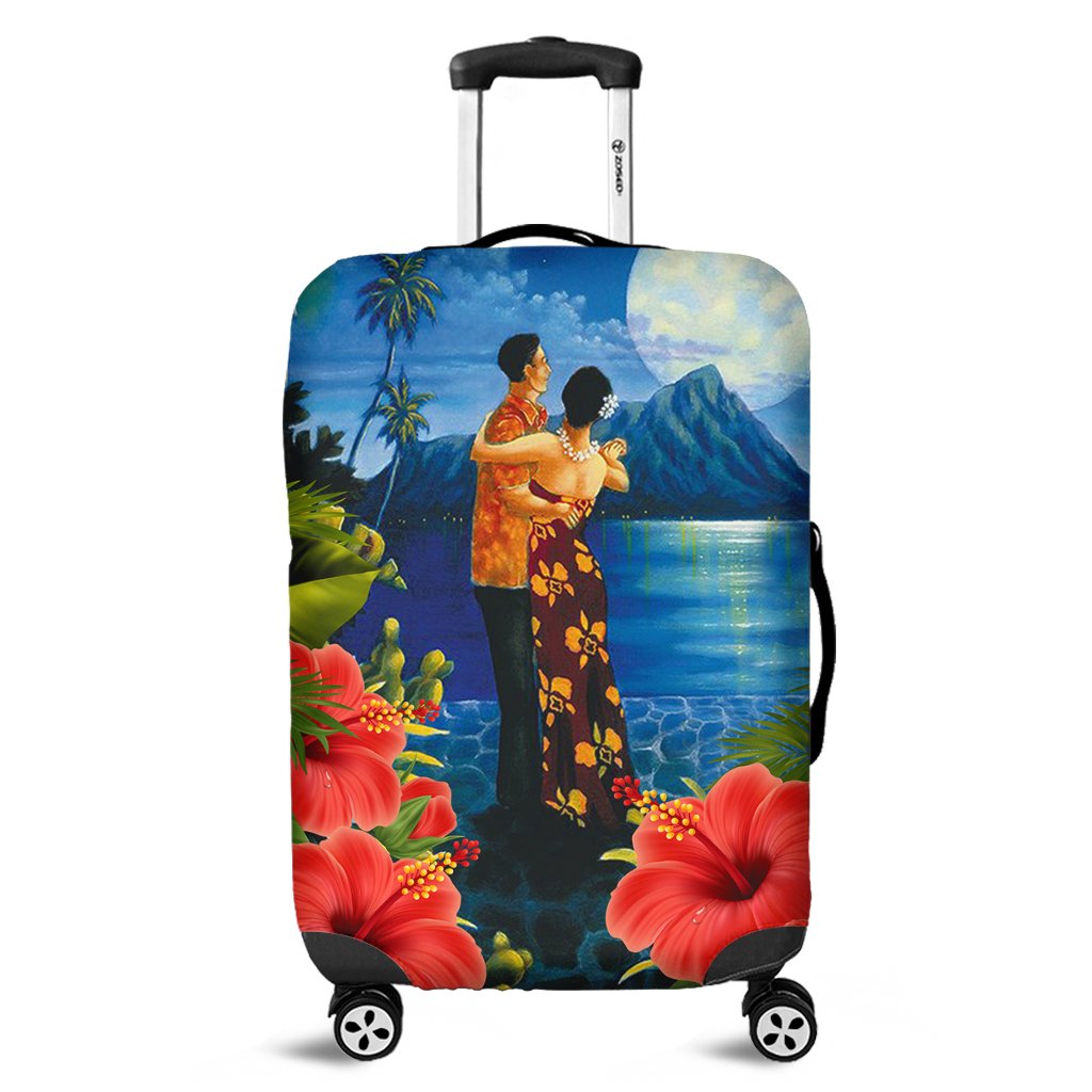 Hawaiian Lover - Couple Dancing Luggage Covers - AH Blue - Polynesian Pride