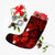 Hawaiian Map Big Turtle Hibiscus Plumeria Tribal Polynesian Christmas Stocking - Red - AH - Polynesian Pride