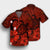 Hawaiian Map Big Turtle Hibiscus Plumeria Tribal Polynesian Hawaiian Shirt - Red - AH - Polynesian Pride