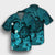 Hawaiian Map Big Turtle Hibiscus Plumeria Tribal Polynesian Hawaiian Shirt - Turquoise - AH - Polynesian Pride