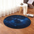 Hawaiian Map Galaxy Zodiac Dolphin Polynesian Round Carpet - AH - Polynesian Pride