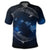 Hawaiian Map Galaxy Zodiac Dolphin White Polynesian Polo Shirt - Polynesian Pride