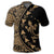 Hawaiian Map Gecko Tattoo Kakau Polynesian Polo Shirt Gold - Polynesian Pride