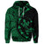 Custom Hawaiian Map Gecko Tattoo Kakau Polynesian Hoodie Green - Polynesian Pride