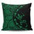 Hawaiian Map Gecko Tattoo Kakau Polynesian Pillow Covers Green AH Pillow Covers Black - Polynesian Pride