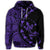 Hawaiian Map Gecko Tattoo Kakau Polynesian Hoodie Purple - Polynesian Pride