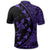 Hawaiian Map Gecko Tattoo Kakau Polynesian Polo Shirt Purple - Polynesian Pride