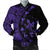 Hawaiian Map Gecko Tattoo Kakau Polynesian Bomber Jacket Purple AH Black Unisex - Polynesian Pride