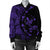 Hawaiian Map Gecko Tattoo Kakau Polynesian Bomber Jacket Purple AH - Polynesian Pride