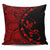 Hawaiian Map Gecko Tattoo Kakau Polynesian Pillow Covers Red AH Pillow Covers Black - Polynesian Pride