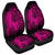 Hawaiian Map Heart Hula Girl Hibiscus Pink Polynesian Car Seat Covers - AH Universal Fit Black - Polynesian Pride