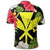 Hawaiian Map Heart Kanaka Hibiscus Polynesian Polo Shirt - Polynesian Pride