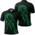 Hawaiian Map Heart Ribbon Cancer Hibiscus Green Polynesian Polo Shirt Unisex Black - Polynesian Pride