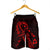 Hawaiian Map Heart Ribbon Cancer Hibiscus Red Polynesian Men's Shorts - AH - Polynesian Pride