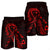 Hawaiian Map Heart Ribbon Cancer Hibiscus Red Polynesian Men's Shorts - AH - Polynesian Pride