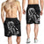 Hawaiian Map Heart Ribbon Cancer Hibiscus White Polynesian Men's Shorts - AH - Polynesian Pride