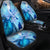 Hawaiian Map Hibiscus Flower Turtle Polynesian Car Seat Covers Blue - AH - Polynesian Pride