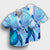 Hawaiian Map Hibiscus Flower Turtle Polynesian Hawaiian Shirt Blue - AH - Polynesian Pride