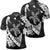 Hawaiian Map Hibiscus Turtle Fish Hook Polynesian Polo Shirt Unisex Black - Polynesian Pride