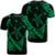 Hawaiian Map Hibiscus Turtle Fish Hook Polynesian T Shirt Green Unisex Black - Polynesian Pride