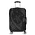 Hawaiian Map Hibiscus Turtle Fish Hook Polynesian Luggage Covers Grey - AH Black - Polynesian Pride