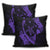 Hawaiian Map Hibiscus Turtle Fish Hook Polynesian Pillow Covers Purple - AH - Polynesian Pride