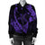 Hawaiian Map Hibiscus Turtle Fish Hook Polynesian Bomber Jacket Purple - AH - Polynesian Pride