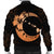 Hawaiian Map Hibiscus Turtle Polynesian Moon Bomber Jacket Orange - AH - Polynesian Pride