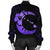 Hawaiian Map Hibiscus Turtle Polynesian Moon Bomber Jacket Purple - AH - Polynesian Pride