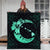 Hawaiian Map Hibiscus Turtle Polynesian Moon Premium Quilts Turquoise - AH - Polynesian Pride