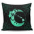 Hawaiian Map Hibiscus Turtle Polynesian Moon Pillow Covers Turquoise - AH Pillow Covers Black - Polynesian Pride