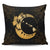 Hawaiian Map Hibiscus Turtle Polynesian Moon Pillow Covers Yellow - AH Pillow Covers Black - Polynesian Pride