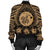 Hawaiian Map Honu Hibiscus Tropic Gold Polynesian Bomber Jacket - AH - Polynesian Pride