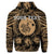 Custom Hawaiian Map Honu Hibiscus Tropic Gold Polynesian Hoodie - Polynesian Pride