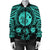 Hawaiian Map Honu Hibiscus Tropic Turquoise Polynesian Bomber Jacket - AH - Polynesian Pride