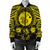 Hawaiian Map Honu Hibiscus Tropic Yellow Polynesian Bomber Jacket - AH - Polynesian Pride