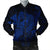 Hawaiian Map Hula Girl Hibiscus Kanaka Polynesian Bomber Jacket - Blue - AH Black Unisex - Polynesian Pride