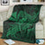 Hawaiian Map Hula Girl Hibiscus Kanaka Polynesian Premium Blankets - Green - AH - Polynesian Pride