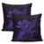 Hawaiian Map Hula Girl Hibiscus Kanaka Polynesian Pillow Covers - Purple - AH - Polynesian Pride