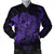 Hawaiian Map Hula Girl Hibiscus Kanaka Polynesian Bomber Jacket - Purple - AH Black Unisex - Polynesian Pride