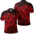 Hawaiian Map Hula Girl Hibiscus Kanaka Polynesian Polo Shirt Red Unisex Black - Polynesian Pride