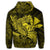 Hawaiian Map Hula Girl Hibiscus Kanaka Polynesian Hoodie Yellow - Polynesian Pride