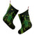 Hawaiian Map Kakau Turtle Polynesian Christmas Stocking - Green - AH - Polynesian Pride