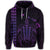 Hawaiian Map Kakau Turtle Polynesian Hoodie Purple - Polynesian Pride