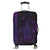 Hawaiian Map Kakau Turtle Polynesian Luggage Covers - Purple - AH Black - Polynesian Pride